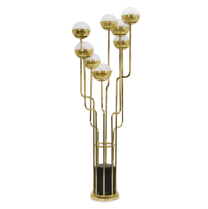 GOLDEN LAMPS FOR YOUR LIVING ROOM IDEAS niku floor lamp by brabbu