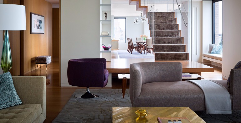 Discover Steven Harris' Modern Living Room in Central Park West