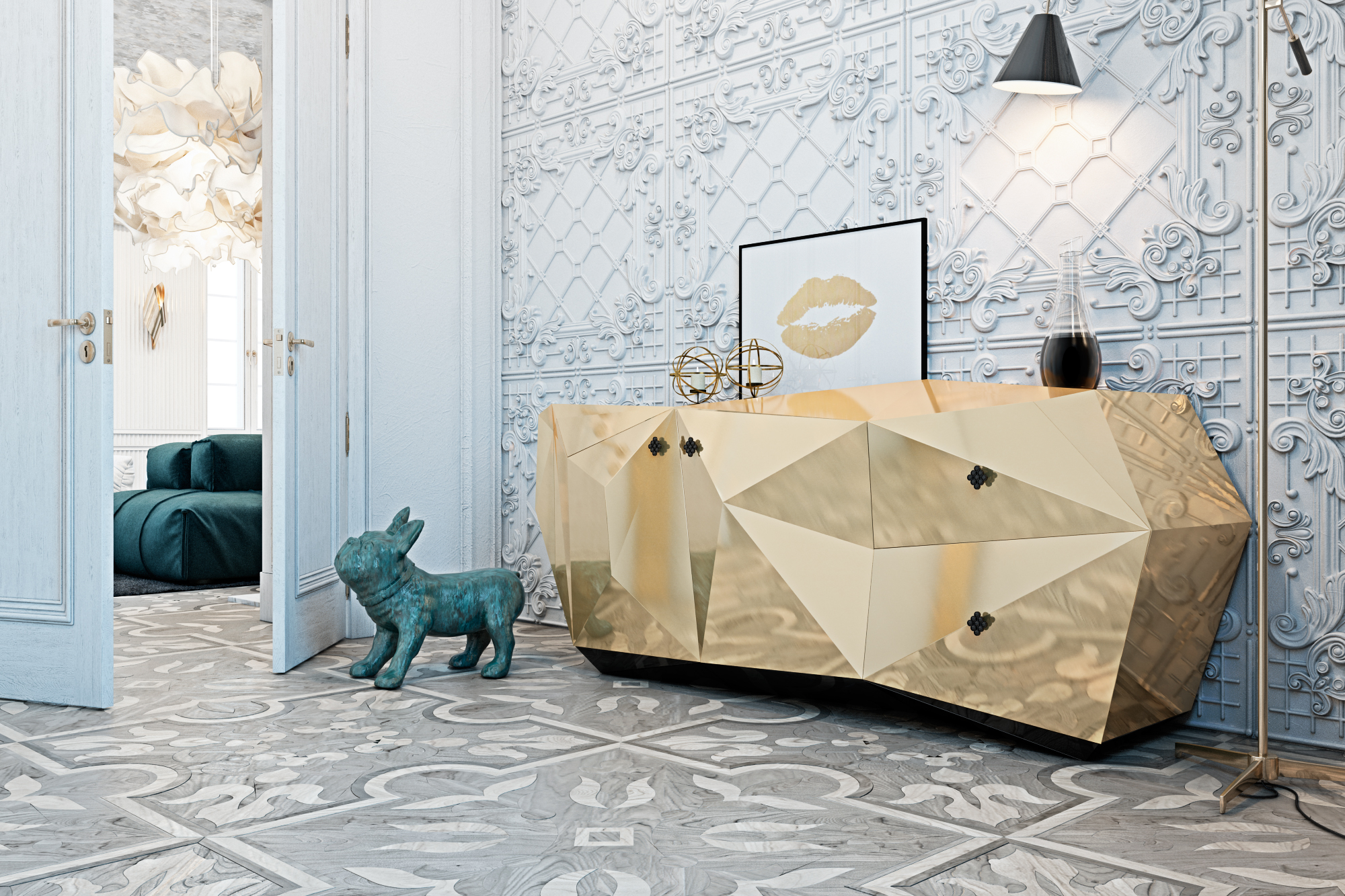 Luxury Living Room in Italian Contryside 1