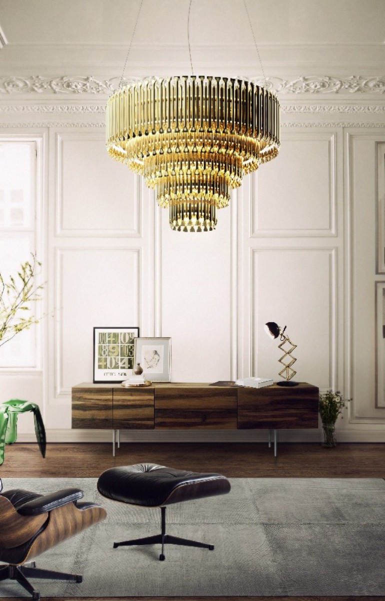 How To Get A Luxury Living Room With Golden Lighting