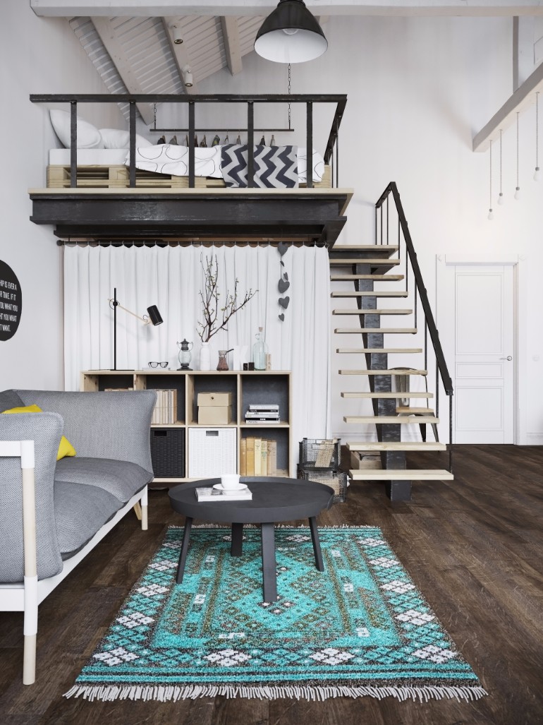 20 Loft Style Living Room Design Ideas