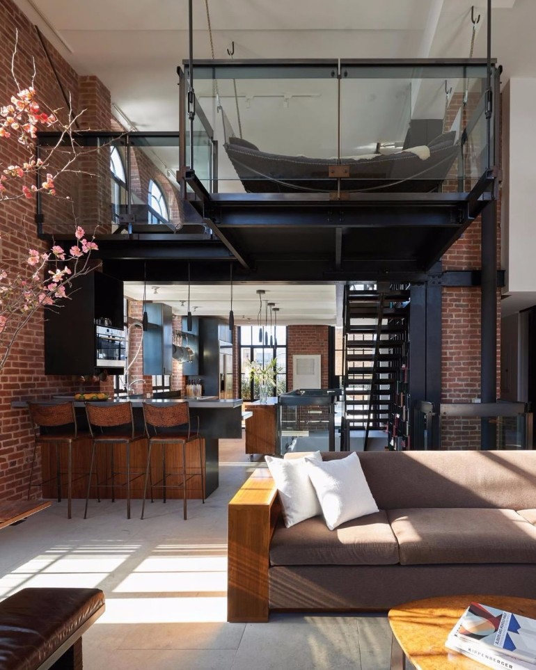 10 Loft-Style Living Room Design Ideas